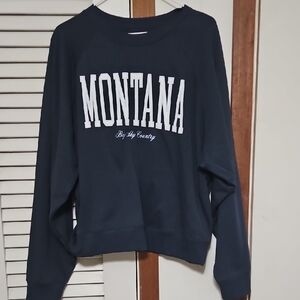 Old Navy Navy Blue Women's Crew Neck Sweater